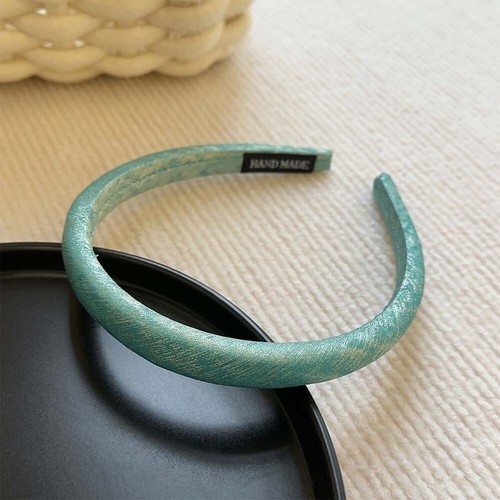 Womens Non-slip Thin Hair Hoop Satin Covered Head Hoop Fashion Girl Headband - Picture 17 of 18