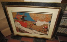 Salvatore Fiume Serigrafia su broccato