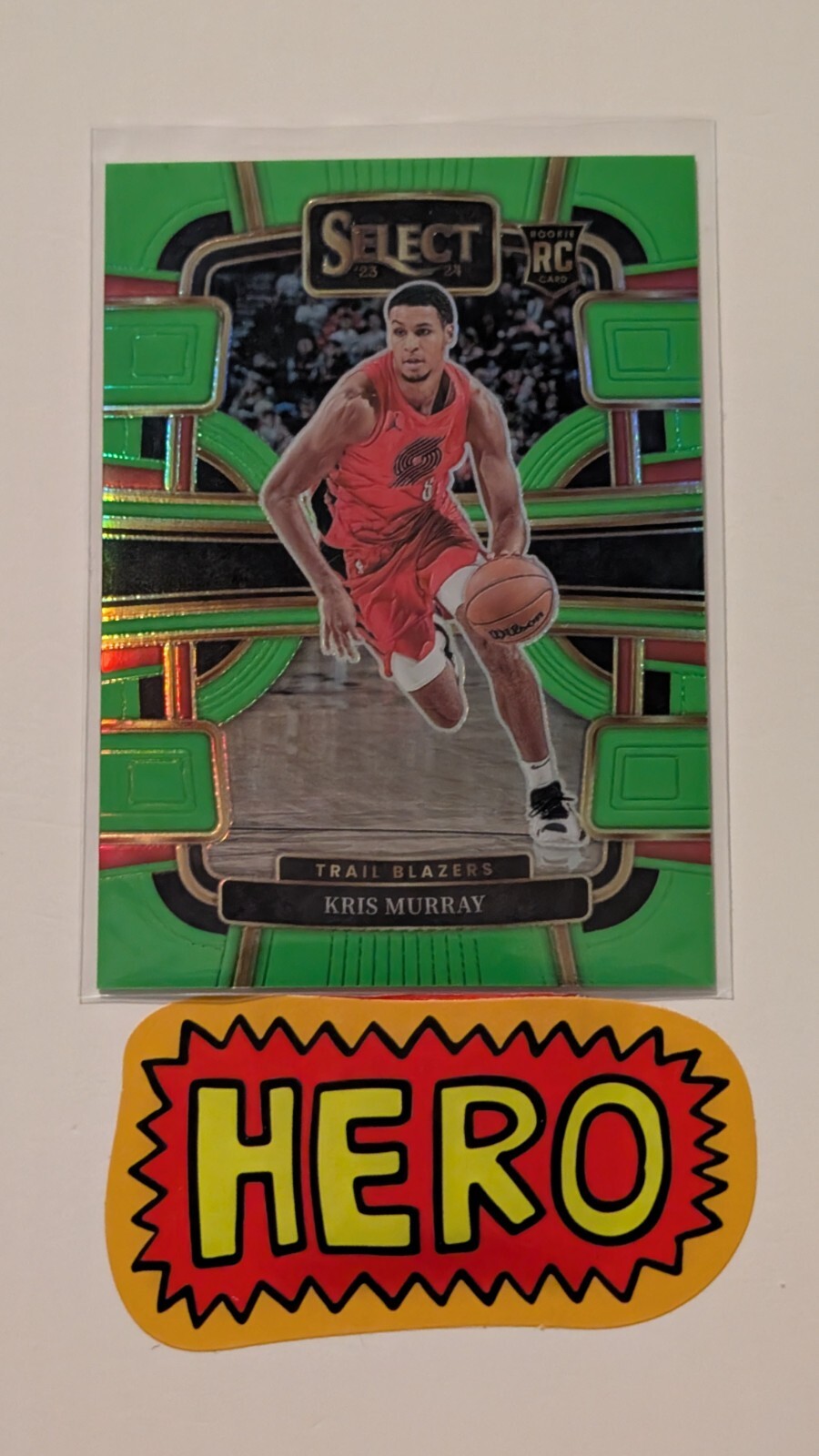 2023-24 Select Prizms Neon Green #91 Kris Murray 52/75 Portland TrailBlazers