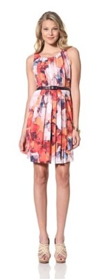 eva franco pleated midi dress Eva Franco One-Shoulder Pleated Dress