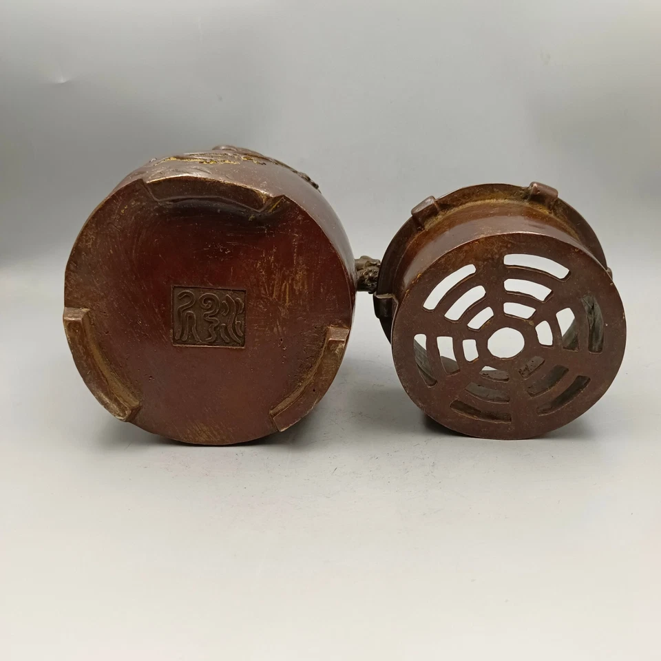 Magpie Ascending Plum Copper Carbon Stove - Image 4 of 4