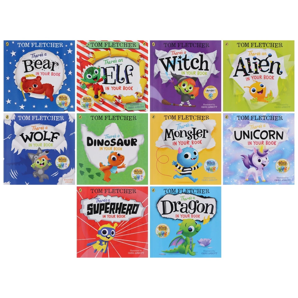 Who's In Your Book? Series By Tom Fletcher 10 Picture Books Set - Age 2-6 - PB - Image 2 of 4