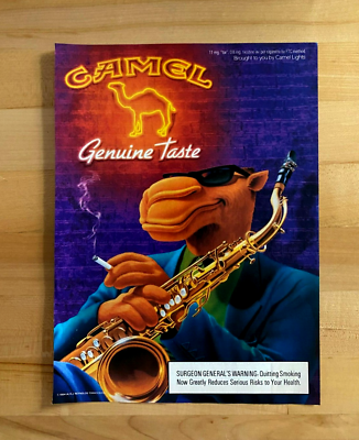 【新品未開封】OLD MOUNTAIN ZUTABUKURO (CAMEL) 1994 Print Ad Joe Camel Cigarettes Jazz Saxophone | eBay