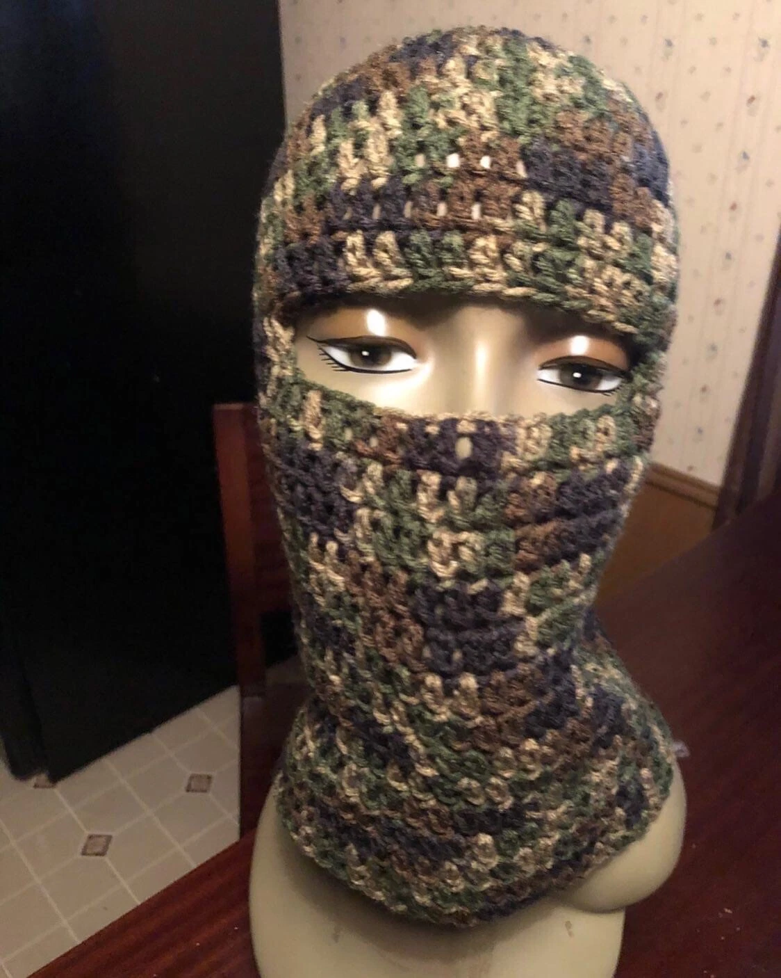 Hand Crocheted Ski Mask Balaclava