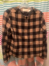 Vintage Women  s Pendleton Gingham Check Wool Jacket Blazer