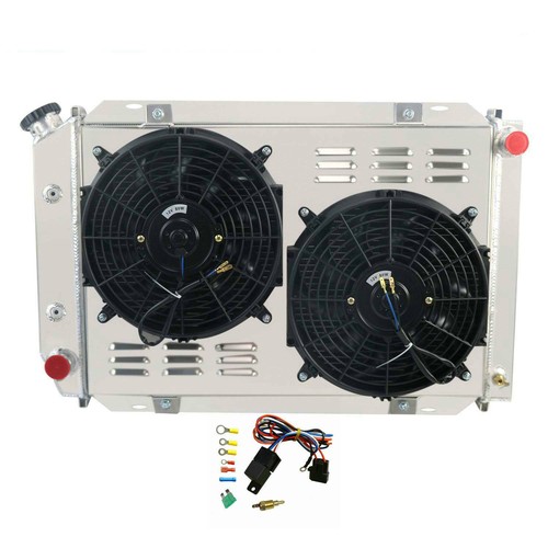 4 Row Radiator Shroud Fan For 1979-1993 1985 Ford Mustang LX GT 5.0L V8 302 AT