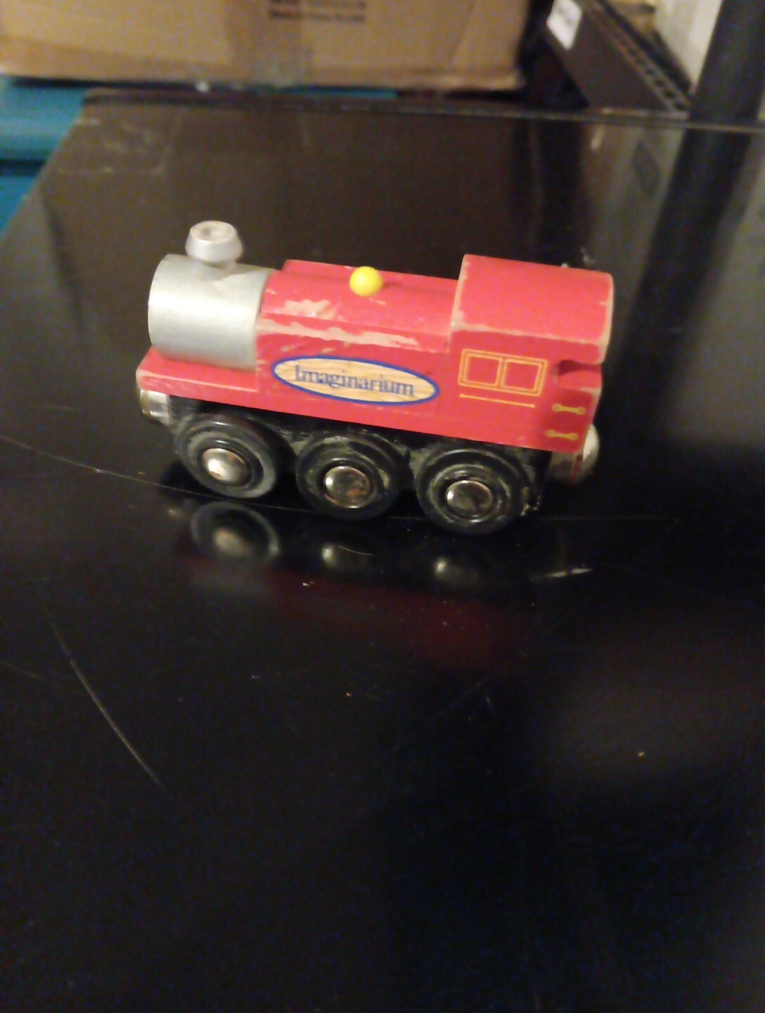 Imaginarium /Wooden Railway Red Steam Engine ￼