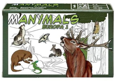 Adlung Spiele 71048 Manimals Europa 1 Kartenspiel Spielkarten Playing Cards NEU