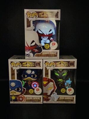 INFINITY WARPS Glow In The Dark Funko Pop Complete Set IN HAND - Free Shipping 