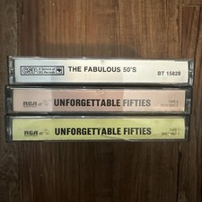 Unforgettable Fifties Cassette Tape Lot Heartland Music Fabulous 50  s Tested