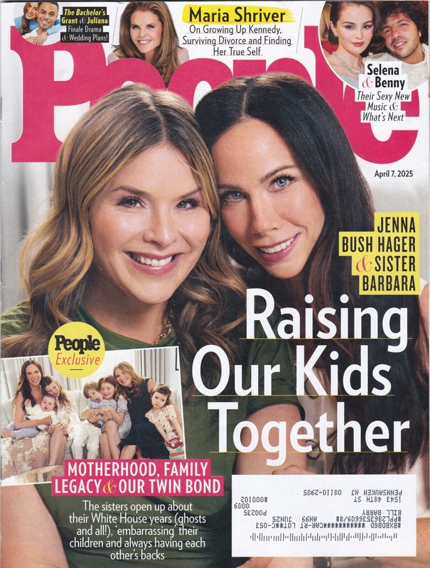 People Magazine April 7th 2025  Jenna & Barbara Bush