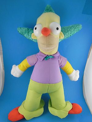 Krusty The Clown Plush The Simpsons 15 inch Matt Groening Toy Factory 2013 | eBay