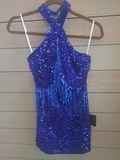 Lulus Blue Sequin Mini Dress, Small, NWT