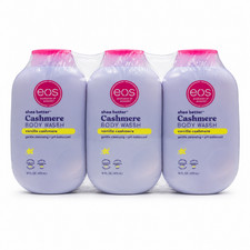 EOS Shea Better Vanilla Cashmere Body Wash   3-Pack, 16 oz Each, Creamy Gel Form