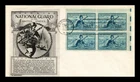 DR JIM STAMPS US COVER NATIONAL GUARD FDC BLOCK OF 4 LOWRY ARISTOCRATS