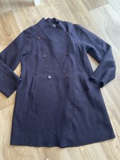 Oska Boiled Virgin Wool Blue Button Jacket Size 3 U.K. 12