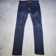 RRL Double RL Womens Japan Woven Selvedge Denim Jeans Stretch Skinny Fit Sz 25