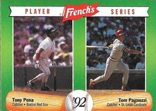 1992 French's #9 Tony Pena & Tom Pagnozzi