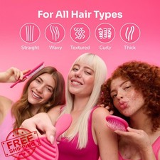 Wet Brush Paddle Brush, Argan Oil, Boar Bristles, Shine