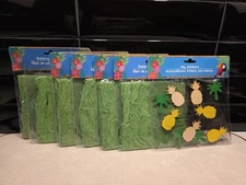 Lot of 6 Nautical GREEN 6' x 8' Fishing Net Decor Luau Island Tropical Beach NEW