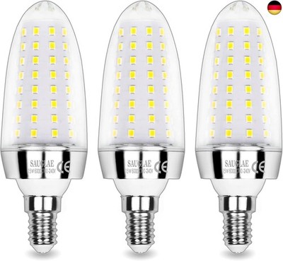15W LED Lampen, 120W Glühlampen Äquivalent, 6000K Kaltweiß, 1700Lm, E14 Kleine E