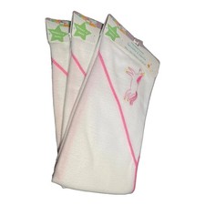 Lot Of 3 Girls Hooded Unicorn Towels 20  x 24  Newborn - 6 Months Free Shipping