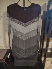 NWT - By & By - Women's LS Sweater Dress - Color Is Raisin - Large