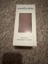 Comfycubs Muslin Bassinet Sheet In Blush (1)
