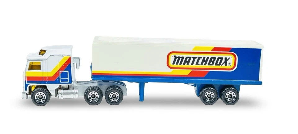 Matchbox Convoy CY-8 Kenworth Amarillo Rojo Azul Diseño Matchbox Foto 2 de 4