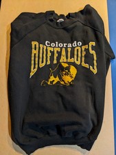 Vintage 80  s Old Logo Colorado Buffaloes Sweatshirt Size XL Rare NCAA Trench USA