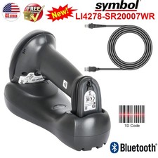 Zebra LI4278-SR20007WR Wireless Bluetooth Barcode Scanner With Cradle Cable US