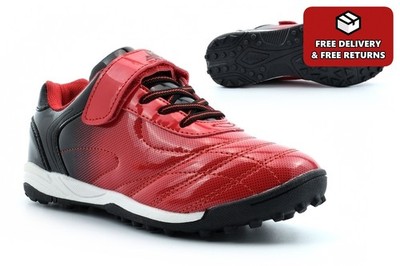 Jungen Fußballschuhe Jungen Fußballschuhe Astro Turf Fußballschuhe rot/schwarz