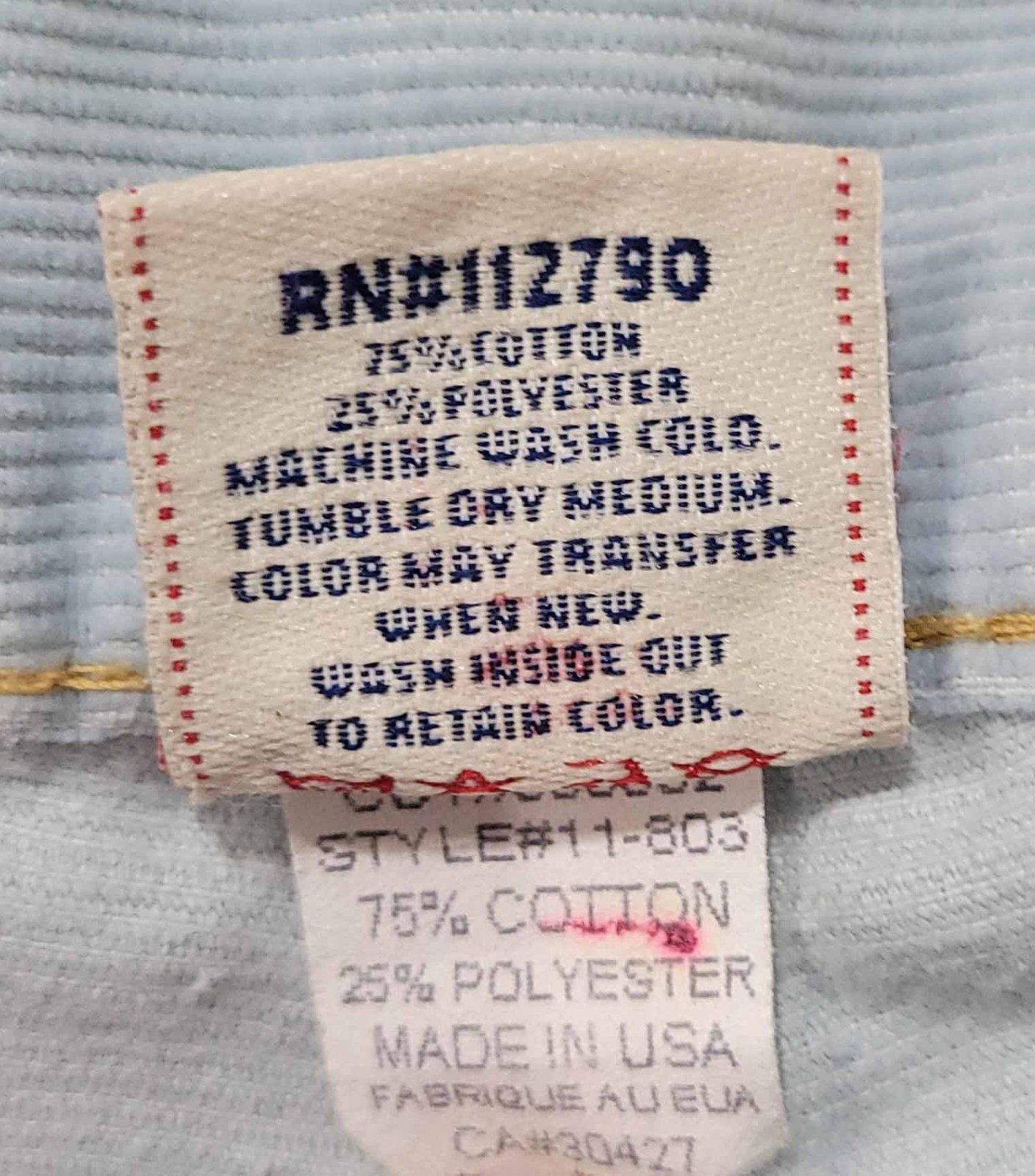 SUPER RARE TRUE RELIGION JOEY CORDUROY JEANS FLARED BOOTCUT NWT 33/30 UNALTERED image 6