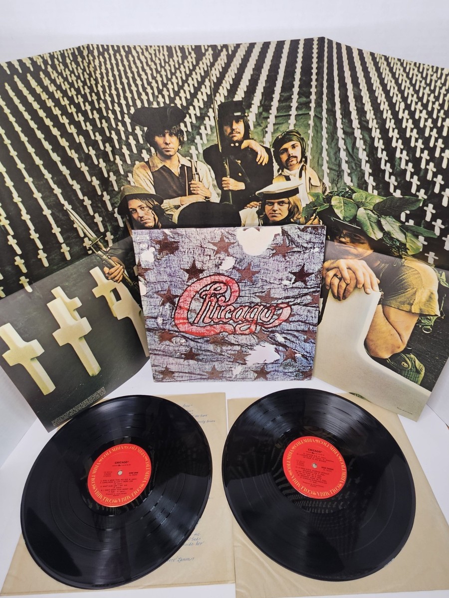 Record 見本盤 キャトル ラジー LP Chicago III Vinyl Record Album 2xLP '71 w/POSTER VG+ To EX LP GOLD