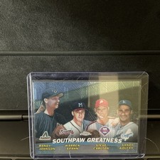 2001 Topps Combos Southpaw Greatness Johnson Spahn Carlton Koufax #TC17