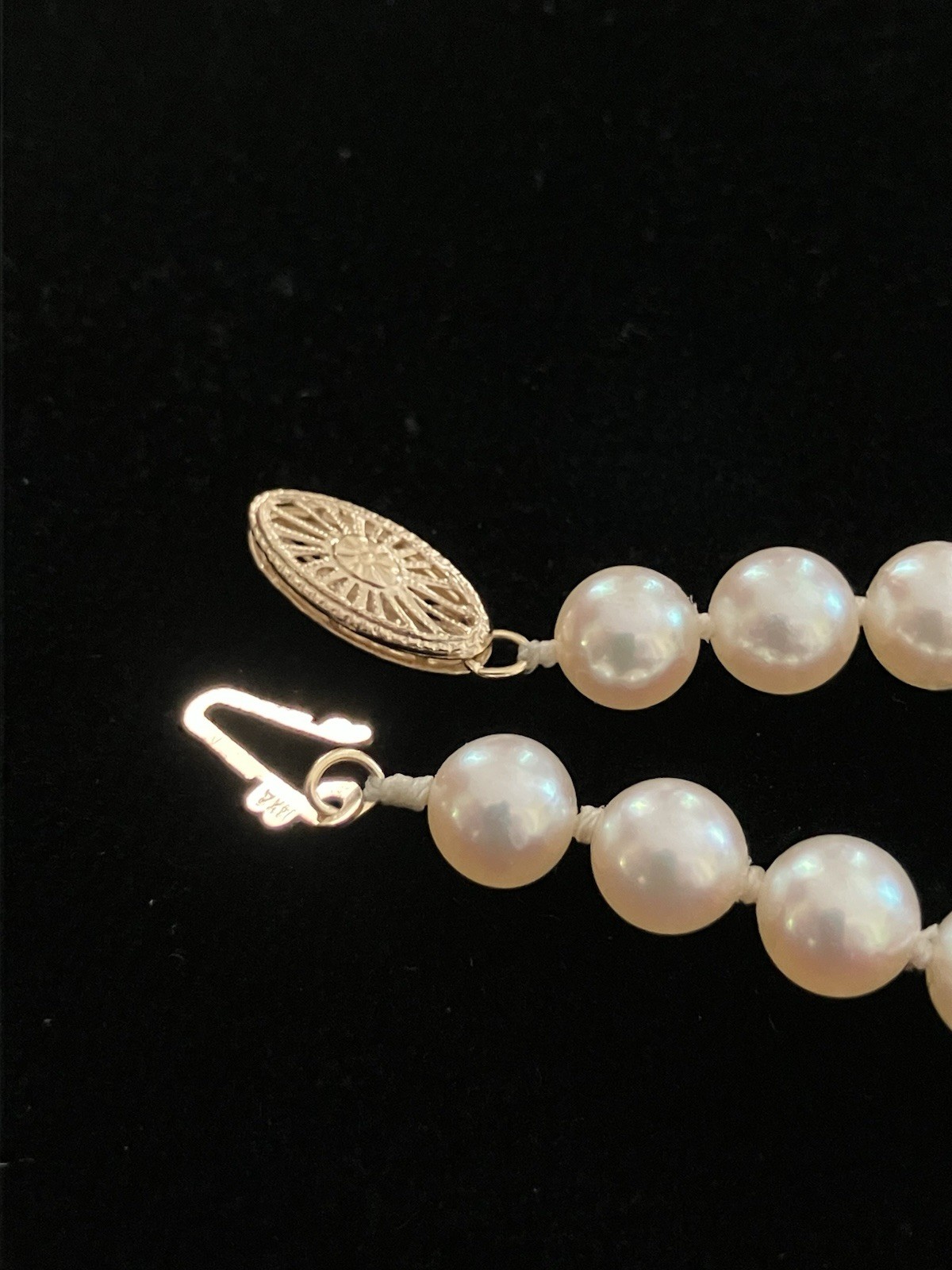 Genuine Akoya Cultured Pearl Necklace 32"