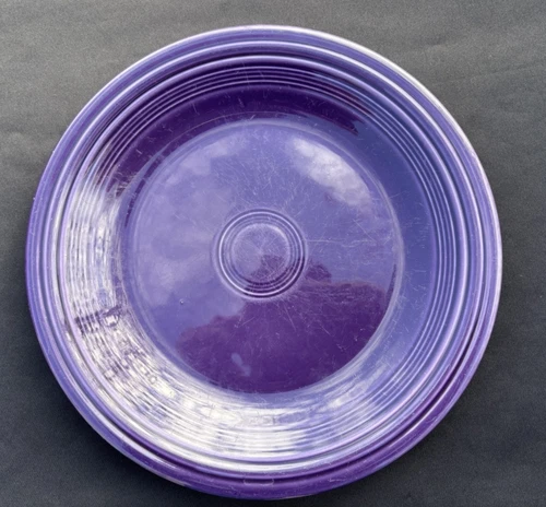 Retired Post 86 Fiesta Plum Round 10 1/2" Dinner Plate Good Used Condition