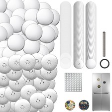 100 Sets 58mm 2.28" Round Fridge Magnet Making Supplies for Button Maker Crafts