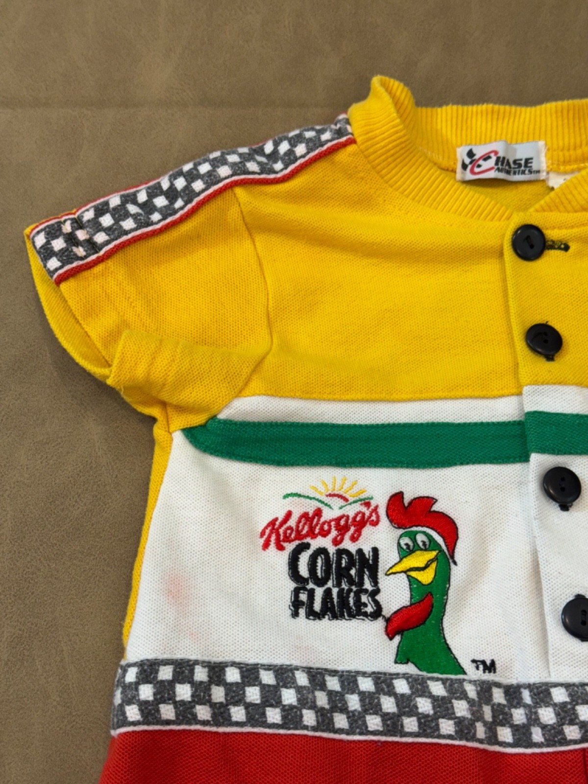 Vintage Chase Authentics NASCAR Tony Labonte #5 Kelloggs Romper 24 Month Colors