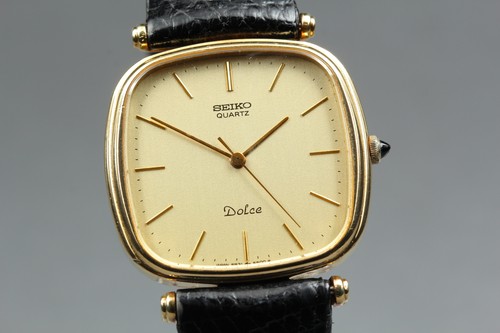 [Fast neuwertig mit Box] Seiko Dolce 5931-5400 Gold Zifferblatt Quarz Herren Vintage Uhr - Bild 2 von 10