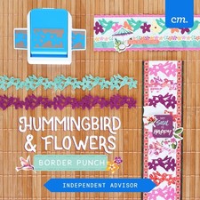 Creative Memories Hummingbird Flowers Border Punch