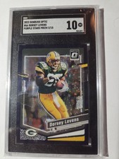 2023 Dorsey Levens /15 Optic Purple Stars Parallel GREEN BAY PACKERS SGC 10