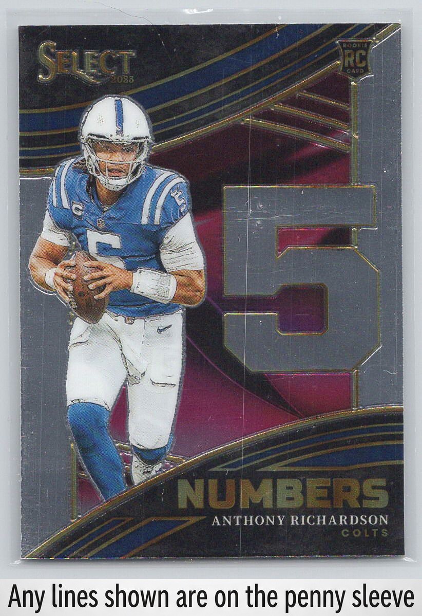 2023 Panini Select #NMB-ARI Anthony Richardson Select Numbers