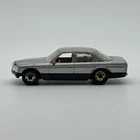 Vintage Hot Wheels Mercedes 380 SEL Silver Metal Body & Base Gold Wheels Dog