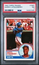 1983 Topps Traded Darryl Strawberry RC #108T New York Mets PSA Graded 7 NM MINT