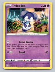 Indeedee 086/195 Silver Tempest Common Pokemon Card