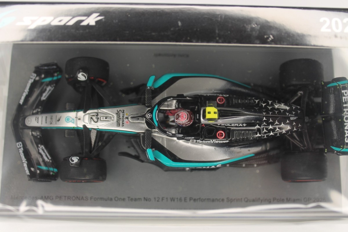 Spark S9627 1/43 Mercedes W16 No.12 Sprint Qualifying Pole Miami