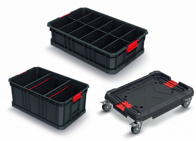 BirnePower Werkzeugkiste MODULAR SOLUTION Werkzeugkorb Transportplattform Rollen