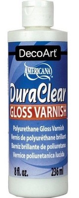 DecoArt DuraClear Poly Gloss Clear Varnish  Finish 8 oz