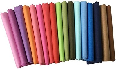 17 pcs 18'' x 22''（46 * 56cm）Cotton Fat Quarter Bundle Assorted Colors Fabric B...
